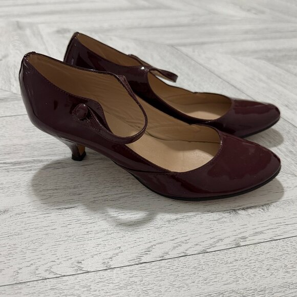 Repetto | Burgundy Mini Heel Mary Janes - Size EU 38 - Picture 15 of 16